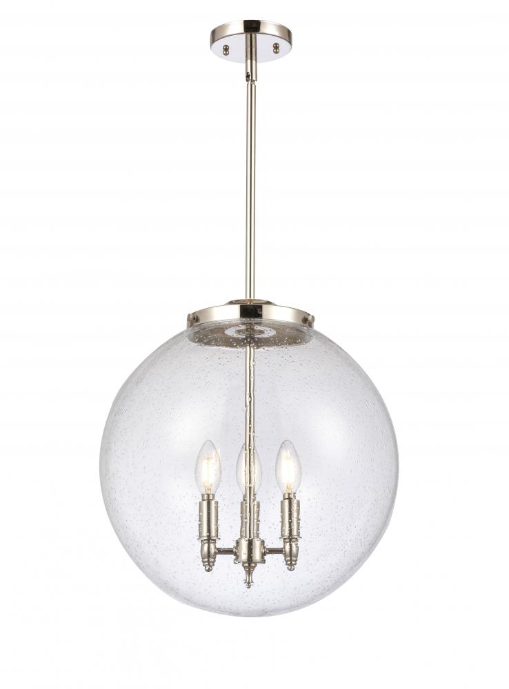 Beacon - 3 Light - 16 inch - Polished Nickel - Stem hung - Pendant