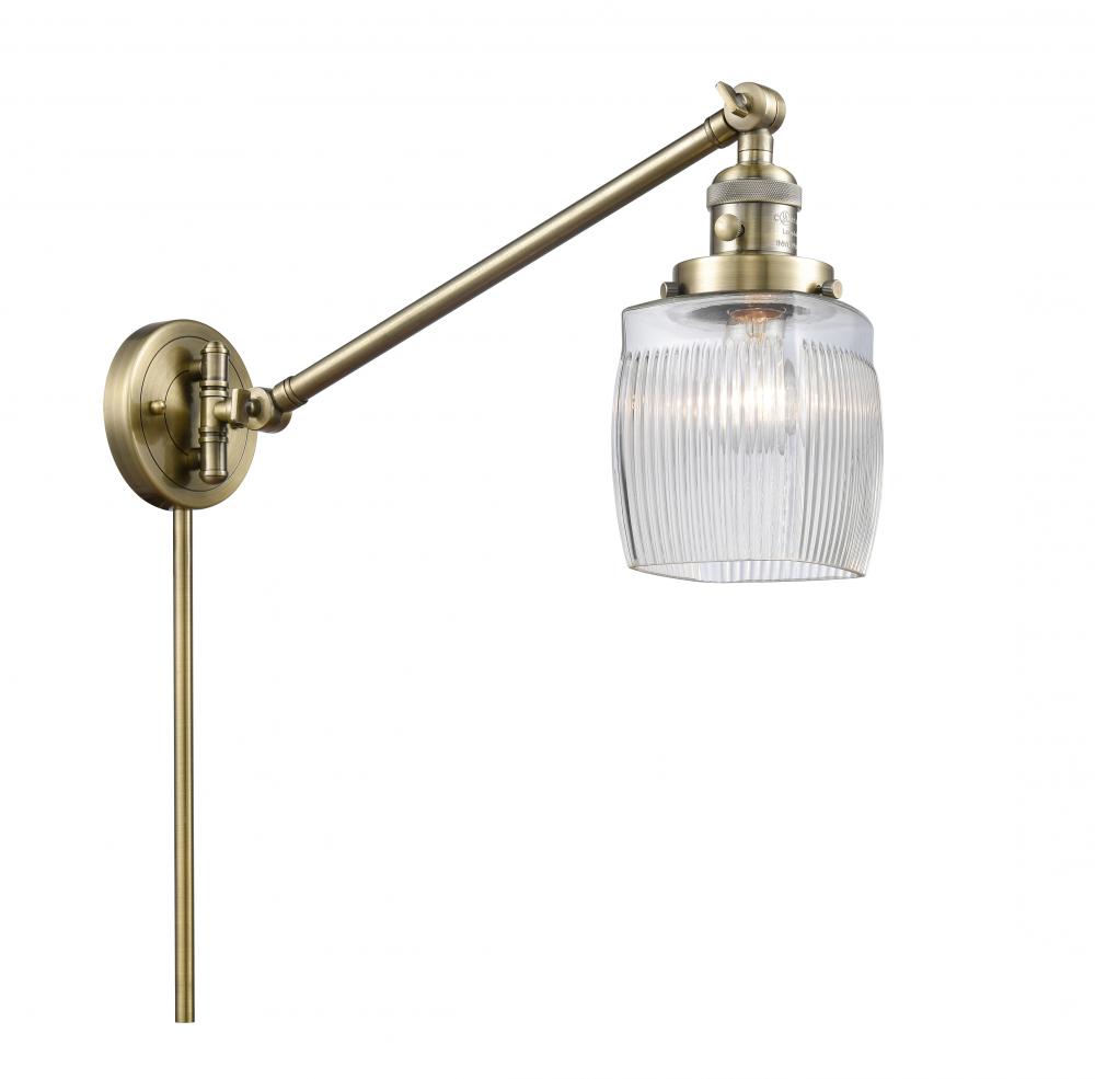 Colton - 1 Light - 8 inch - Antique Brass -Adjustable Swing Arm
