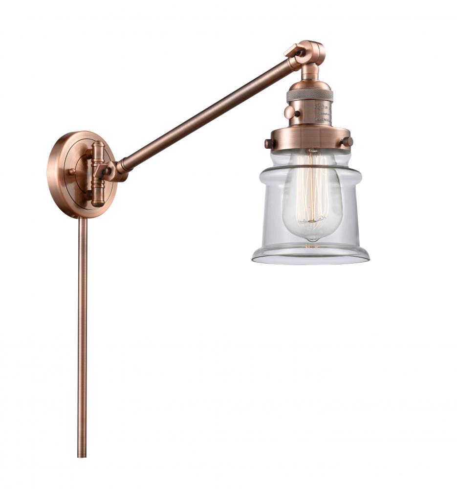 Canton - 1 Light - 8 inch - Antique Copper - Swing Arm