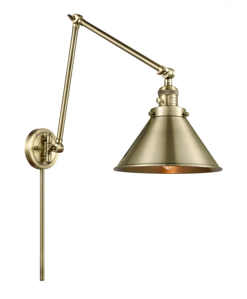Briarcliff - 1 Light - 10 inch - Antique Brass - Swing Arm
