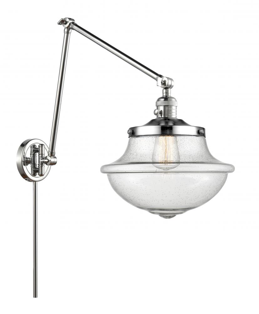 Oxford - 1 Light - 12 inch - Polished Chrome -Adjustable Swing Arm