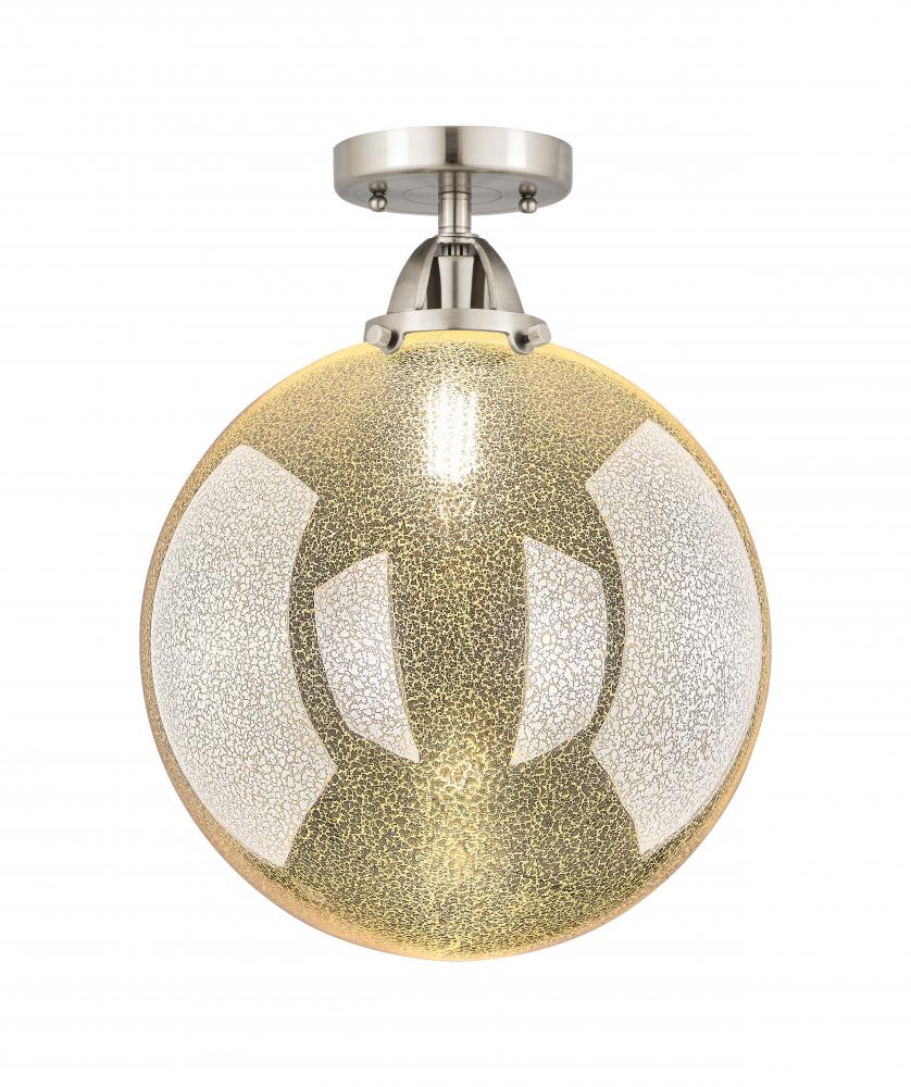 Beacon - 1 Light - 12 inch - Brushed Satin Nickel - Semi-Flush Mount