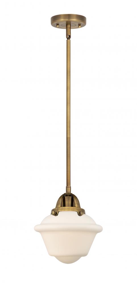 Oxford - 1 Light - 8 inch - Brushed Brass - Cord hung - Mini Pendant