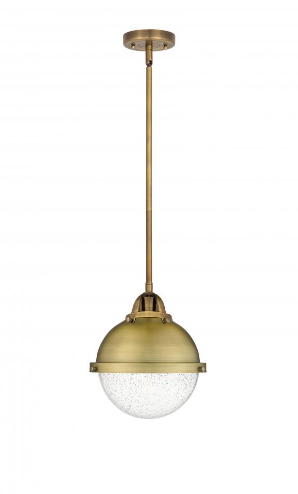 Hampden - 1 Light - 9 inch - Brushed Brass - Stem hung - Mini Pendant