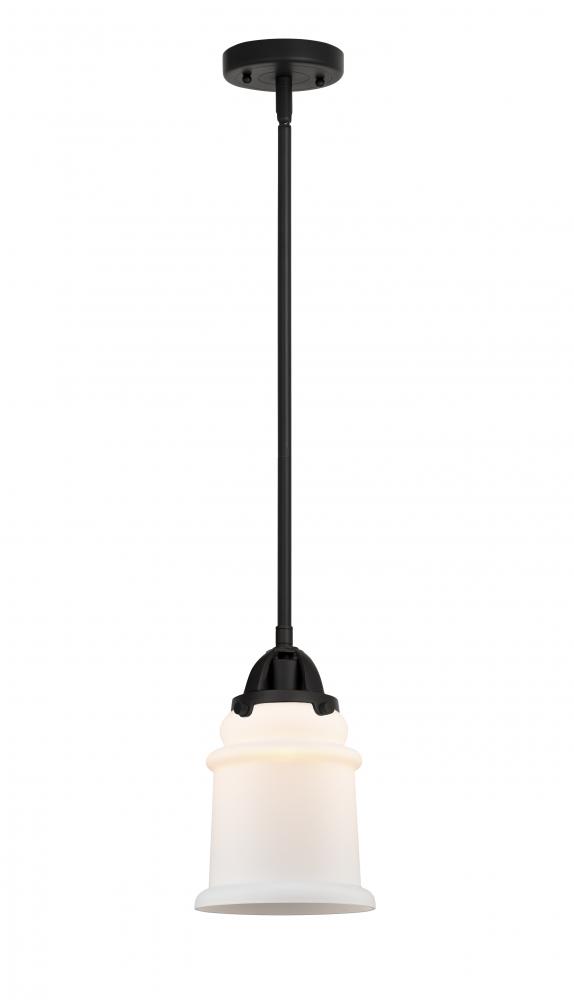 Canton - 1 Light - 6 inch - Matte Black - Stem hung - Mini Pendant