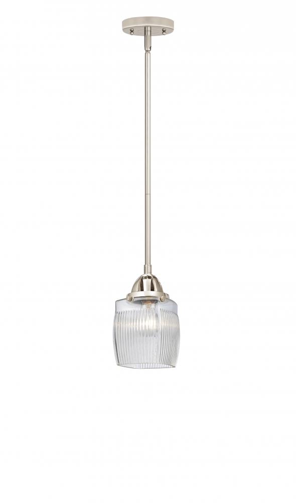 Colton - 1 Light - 6 inch - Polished Nickel - Stem hung - Mini Pendant