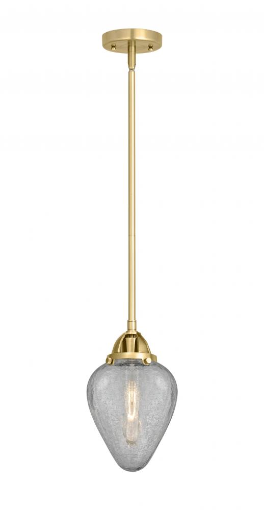 Geneseo - 1 Light - 7 inch - Satin Gold - Cord hung - Mini Pendant