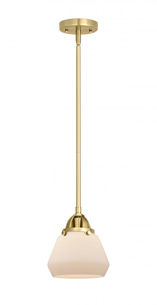 Fulton - 1 Light - 7 inch - Satin Gold - Cord hung - Mini Pendant