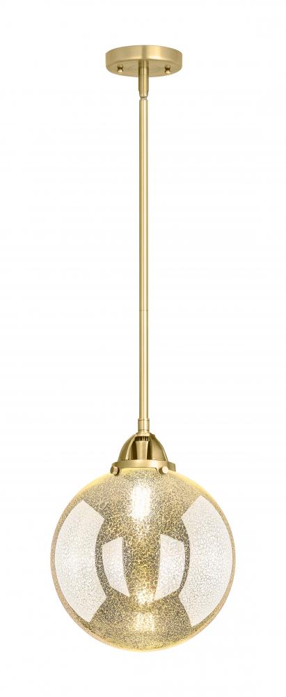 Beacon - 1 Light - 10 inch - Satin Gold - Stem hung - Mini Pendant