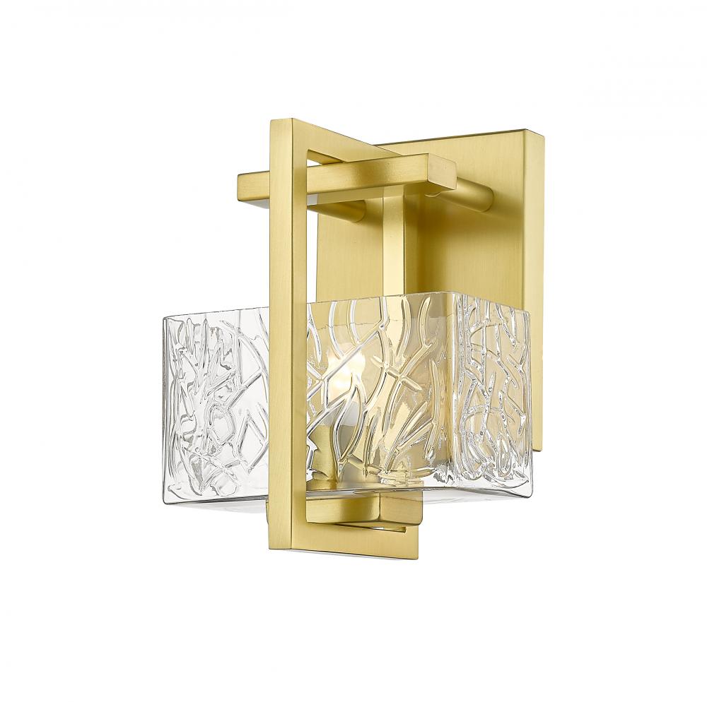 Striate - 1 Light - 5 inch - Satin Gold - Bath Vanity Light