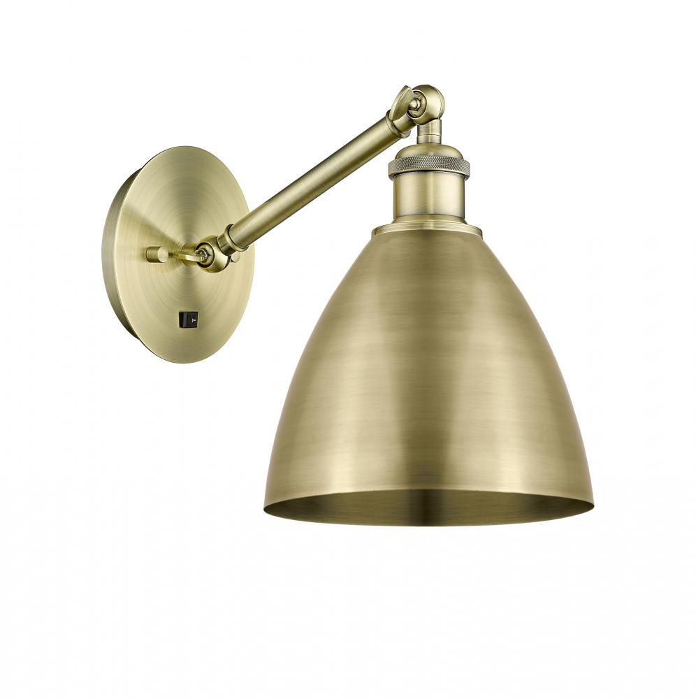Bristol - 1 Light - 8 inch - Antique Brass - Adjustable Sconce