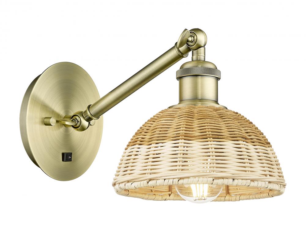 Bristol Natural II - 1 Light - 8 inch - Antique Brass - Sconce