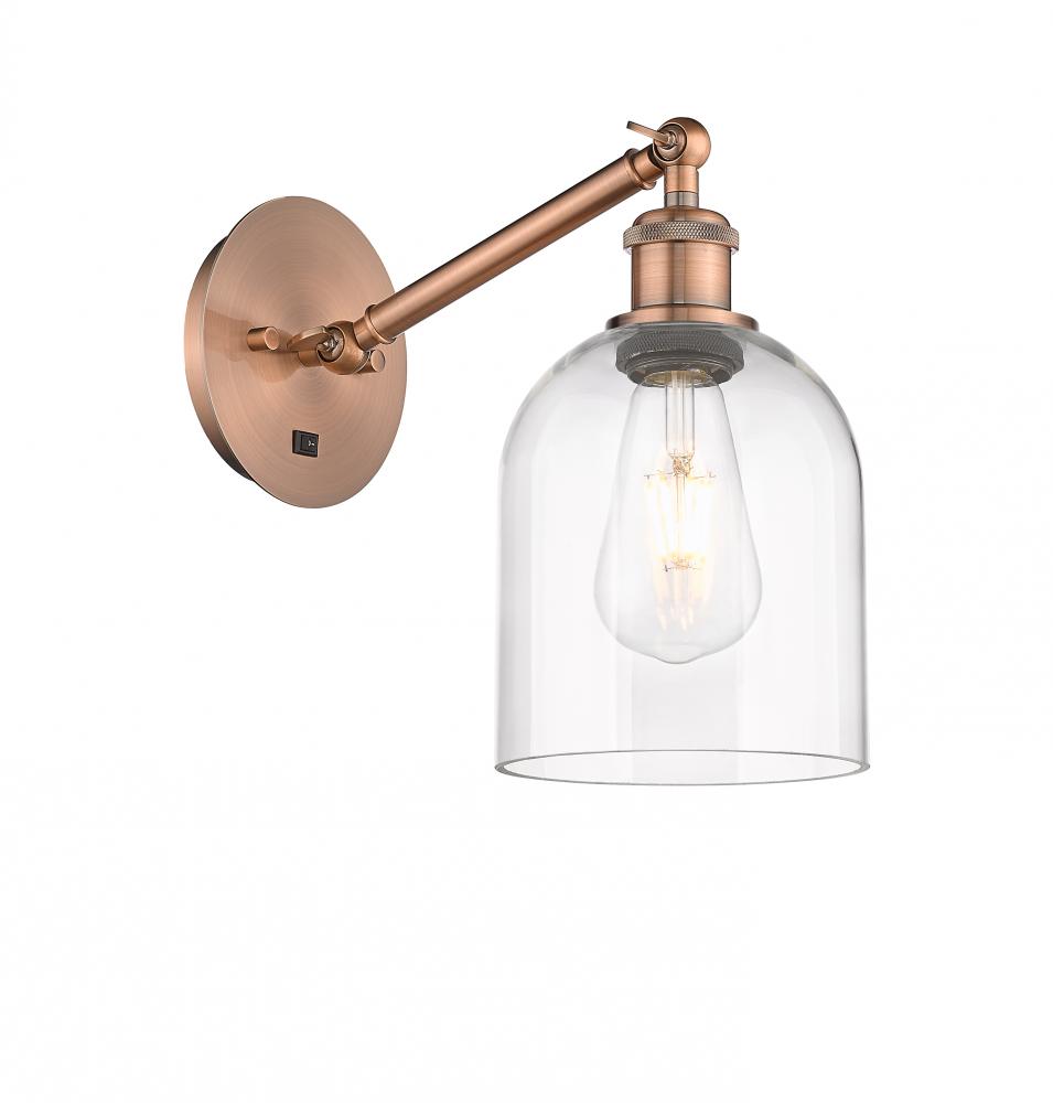 Bella - 1 Light - 6 inch - Antique Copper - Adjustable Sconce