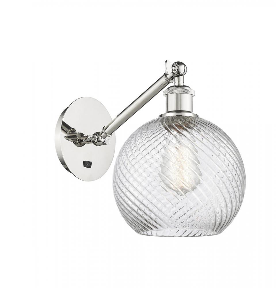 Twisted Swirl 1 Light Sconce part of the Ballston Collection