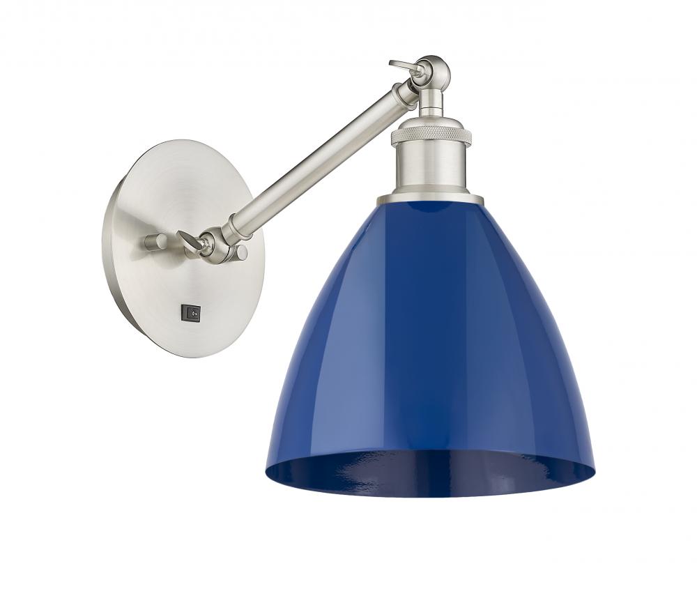 Plymouth - 1 Light - 8 inch - Brushed Satin Nickel - Adjustable Sconce