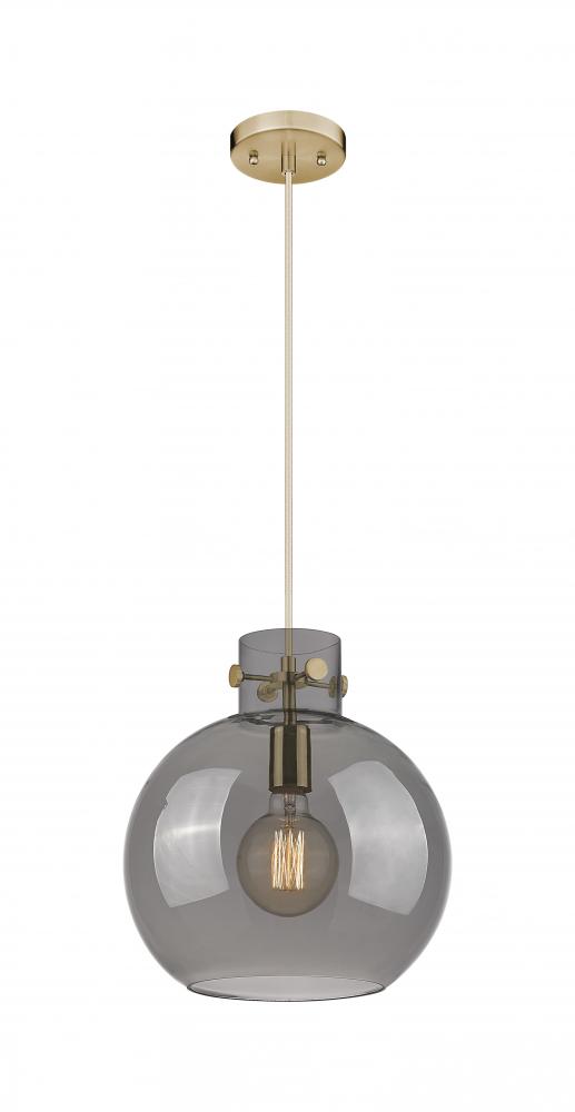 Newton Sphere - 1 Light - 12 inch - Champagne Bronze - Cord hung - Mini Pendant