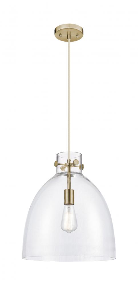 Newton Bell - 1 Light - 14 inch - Champagne Bronze - Cord hung - Pendant
