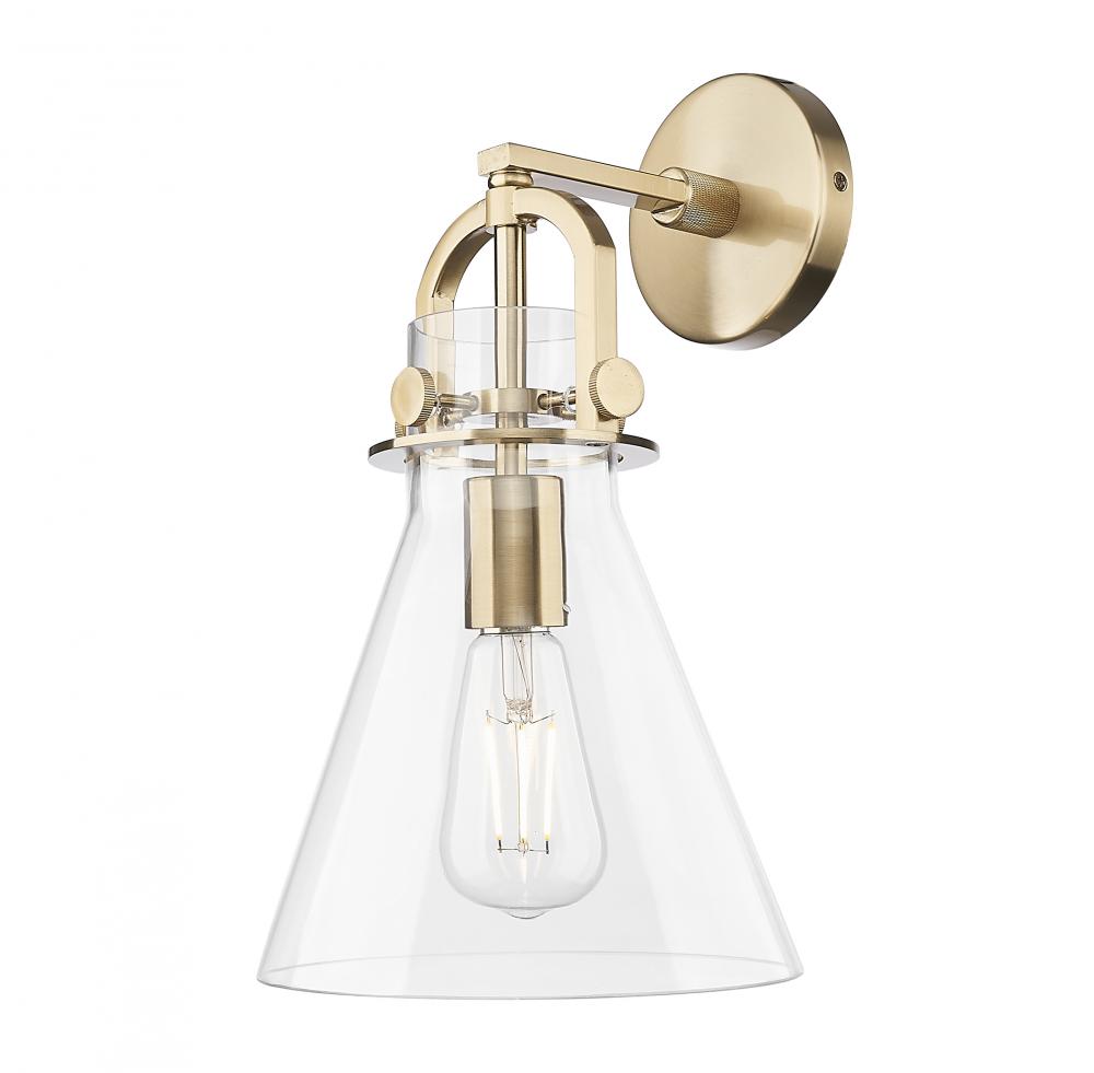Newton Cone - 1 Light - 8 inch - Champagne Bronze - Sconce