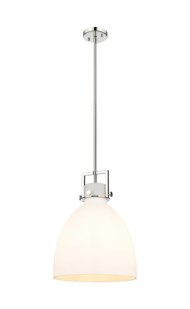 Newton Bell - 1 Light - 14 inch - Polished Nickel - Pendant