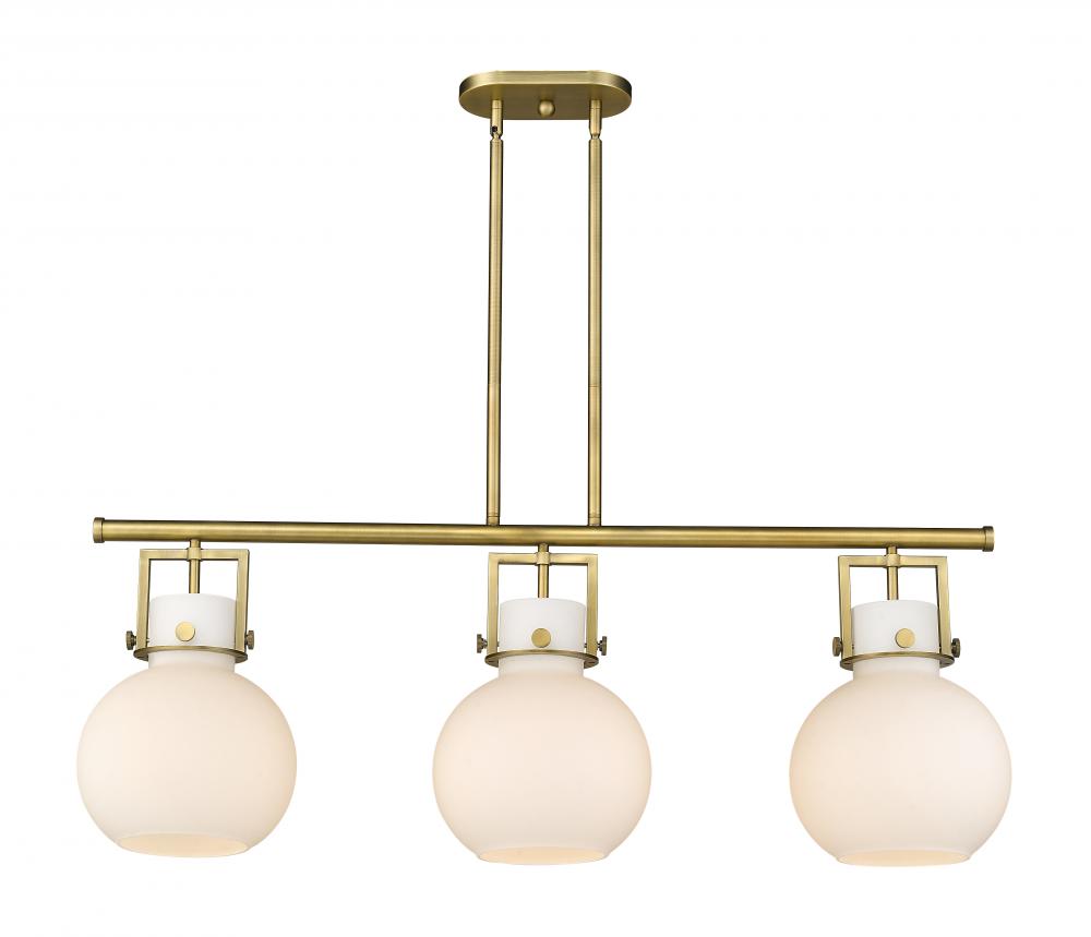 Newton Sphere - 3 Light - 42 inch - Brushed Brass - Island Light