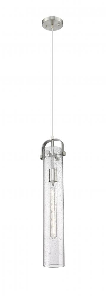 Pilaster - 1 Light - 4 inch Glass - Satin Nickel - Pendant
