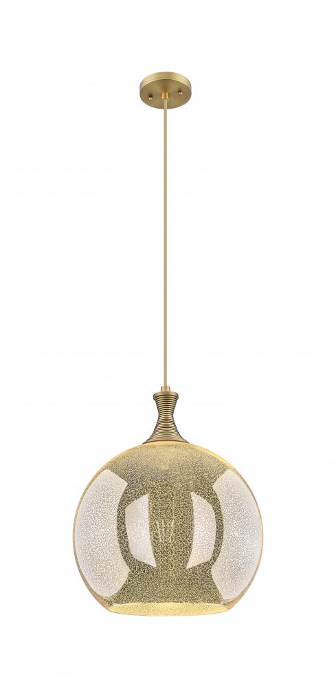 Astor - 1 Light - 14 inch - Brushed Brass - Cord hung - Pendant