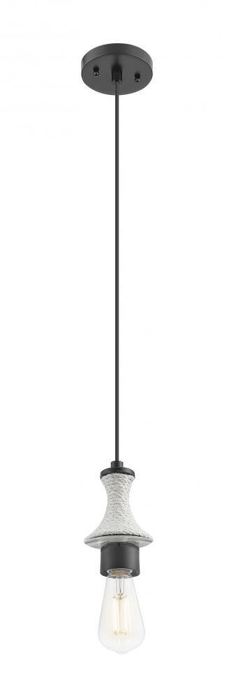 Astor - 1 Light - 3.5 inch - Matte Black - Cord hung - Mini Pendant