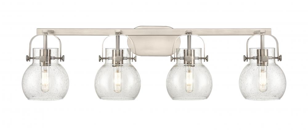 Pilaster II Sphere - 4 Light - 37 inch - Satin Nickel - Bath Vanity Light