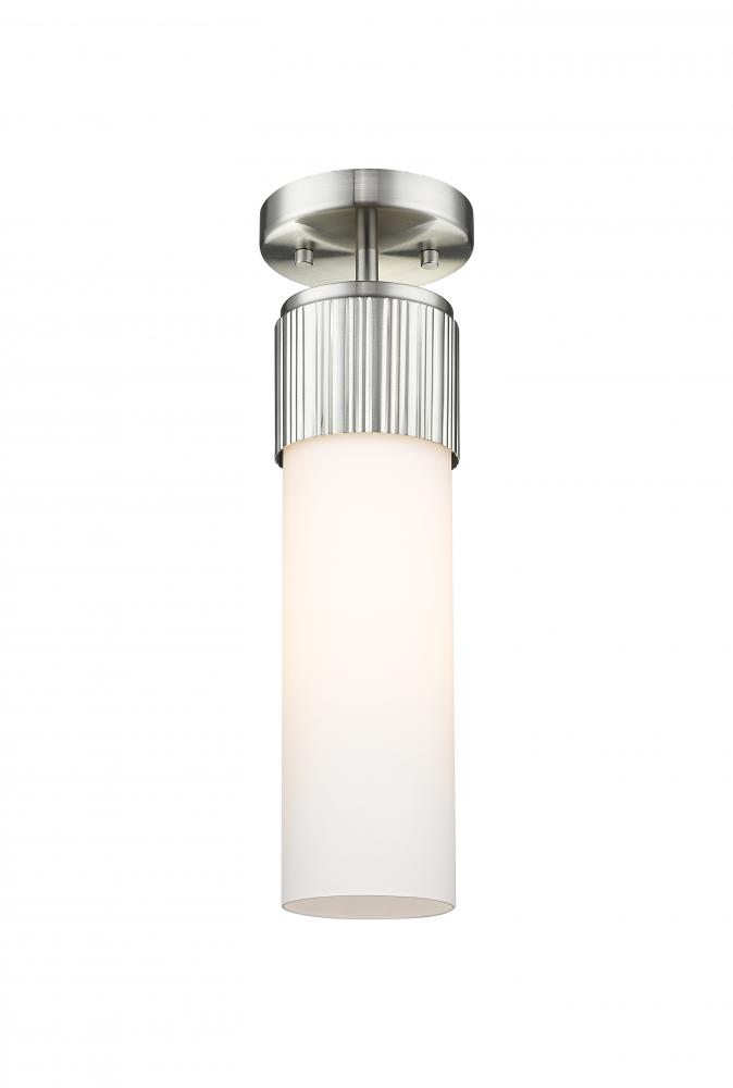 Bolivar - 1 Light - 5 inch - Satin Nickel - Semi-Flush Mount