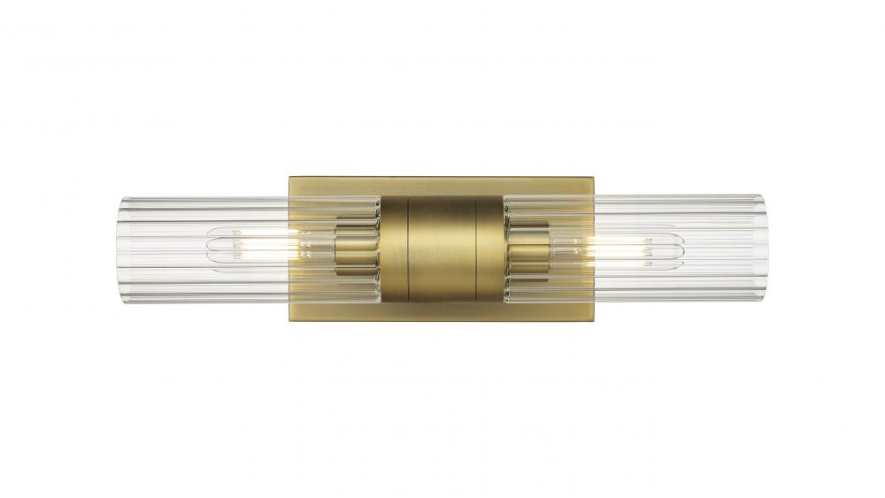 Empire - 2 Light - 5 inch - Brushed Brass - Bath Vanity Light