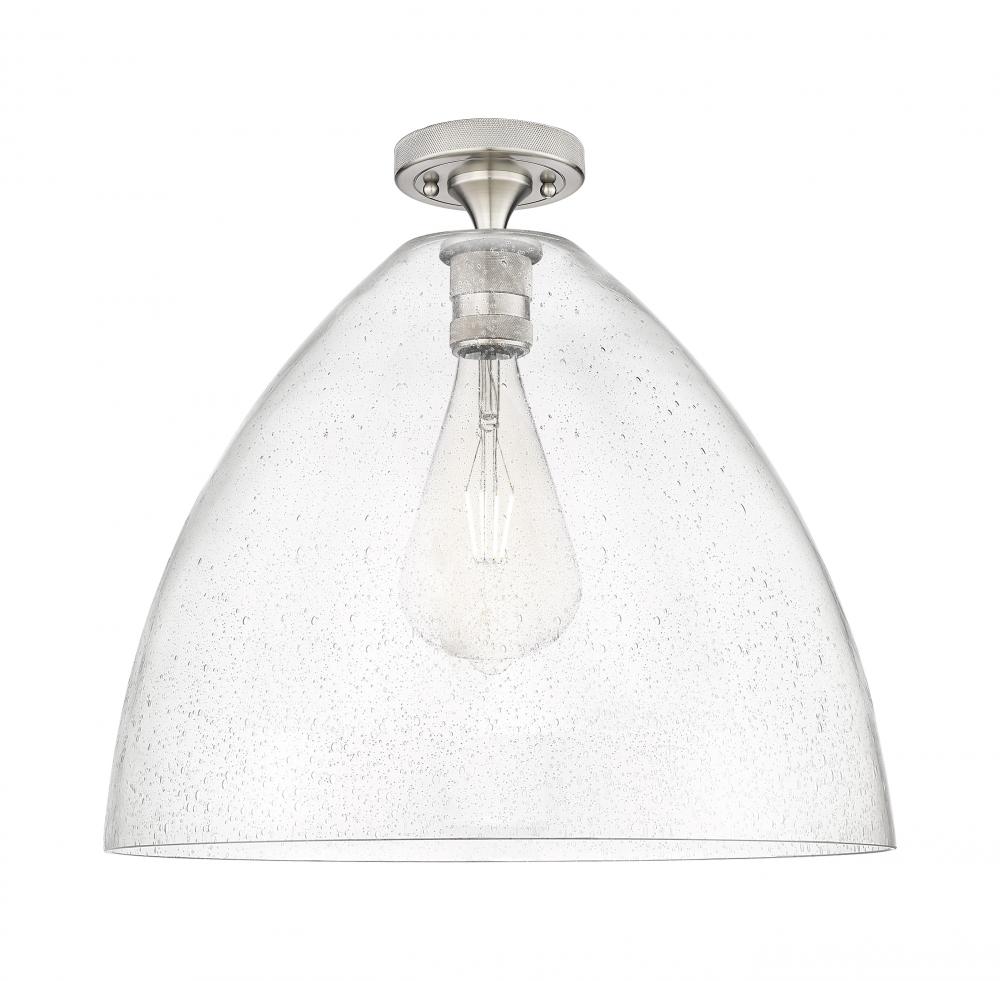 Crown Point - 1 Light - 16 inch - Satin Nickel - Flush Mount