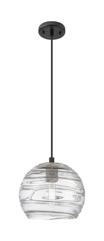 Crown Point - 1 Light - 8 inch - Matte Black - Pendant