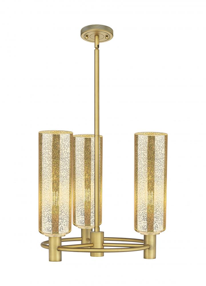 Crown Point - 3 Light - 18 inch - Brushed Brass - Pendant