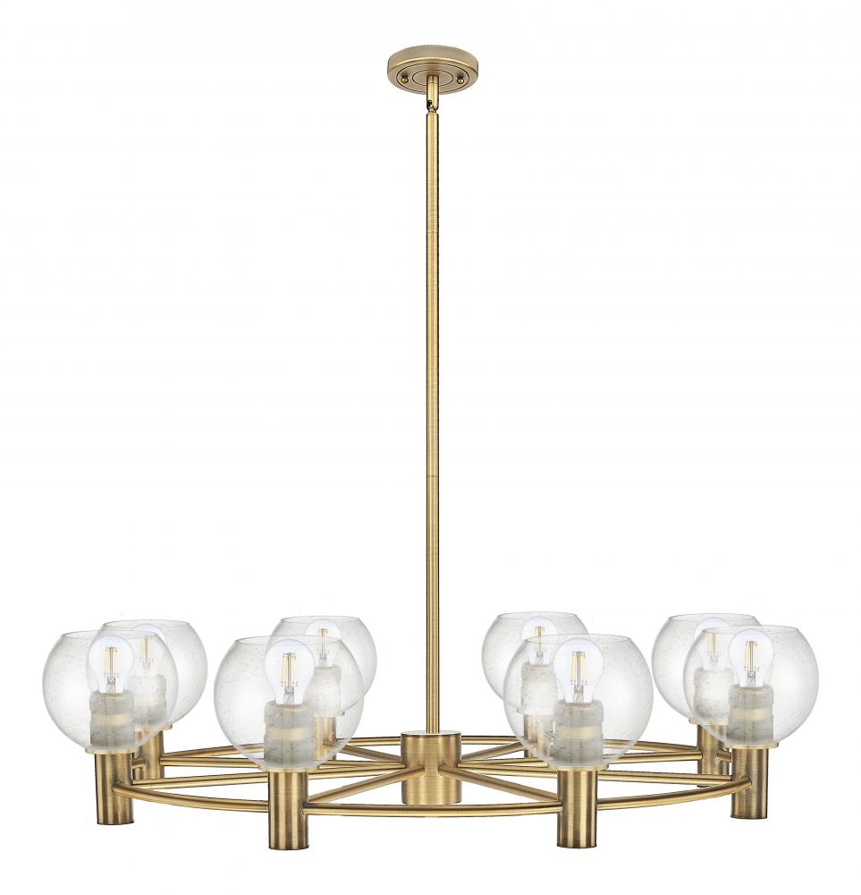 Crown Point - 8 Light - 36 inch - Brushed Brass - Chandelier