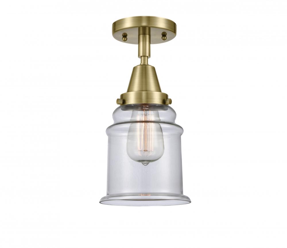 Canton - 1 Light - 6 inch - Antique Brass - Flush Mount