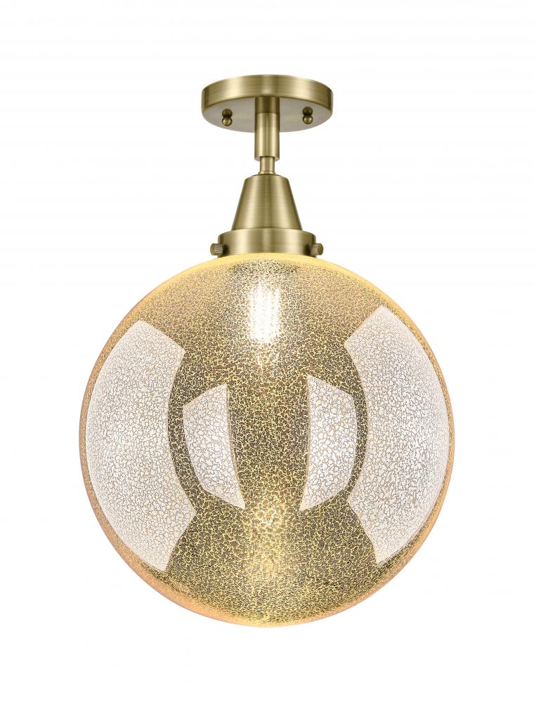 Beacon - 1 Light - 12 inch - Antique Brass - Semi-Flush Mount