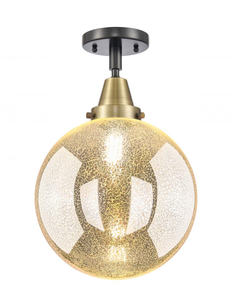 Beacon - 1 Light - 10 inch - Black Antique Brass - Semi-Flush Mount