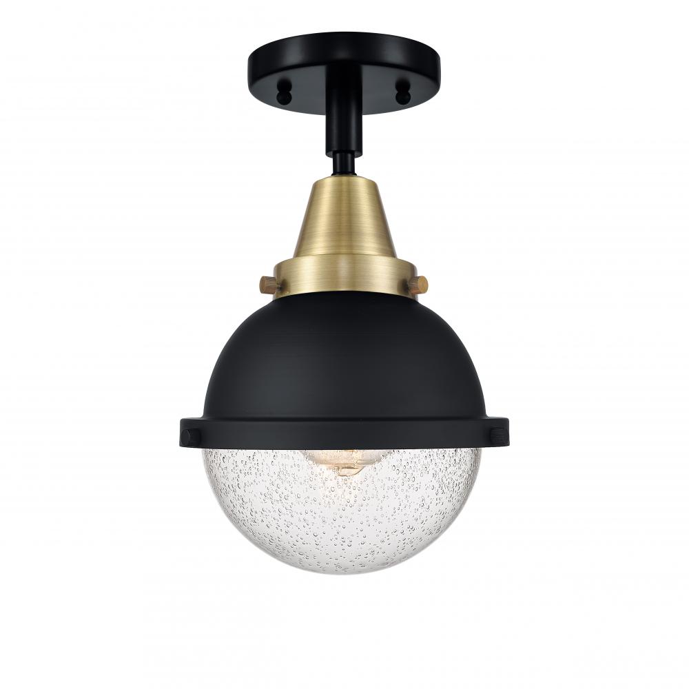 Hampden - 1 Light - 7 inch - Black Antique Brass - Flush Mount