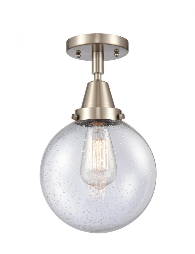 Beacon - 1 Light - 8 inch - Brushed Satin Nickel - Semi-Flush Mount