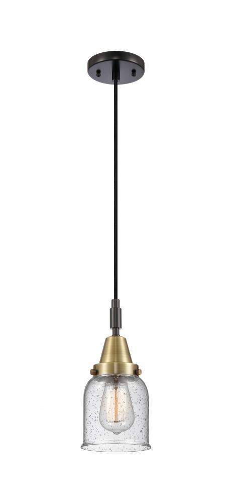 Bell - 1 Light - 5 inch - Black Antique Brass - Mini Pendant
