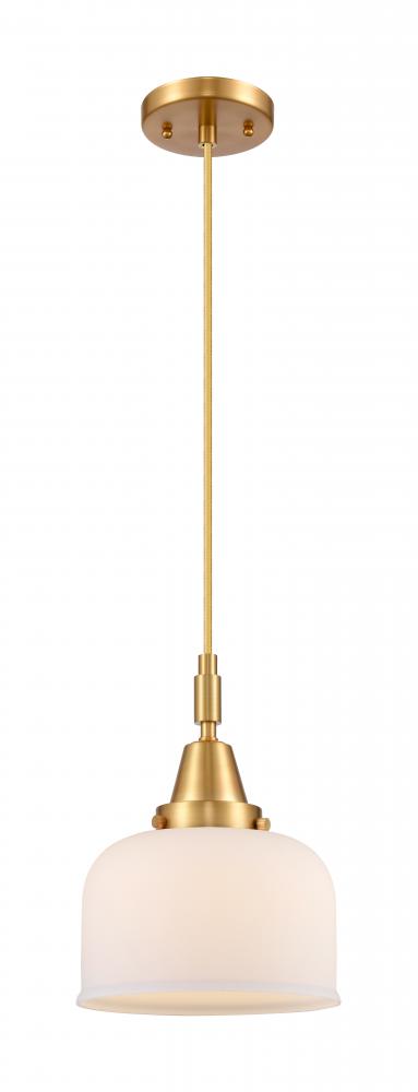 Bell - 1 Light - 8 inch - Satin Gold - Mini Pendant