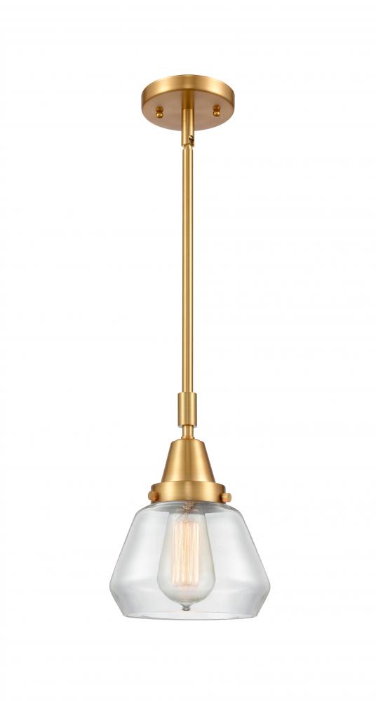 Fulton - 1 Light - 7 inch - Satin Gold - Mini Pendant