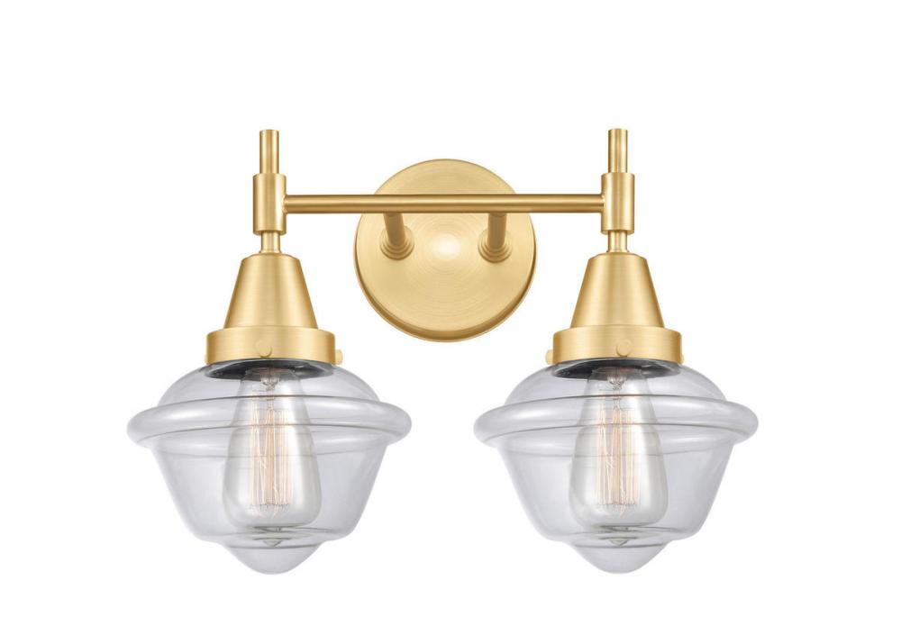 Oxford - 2 Light - 17 inch - Satin Gold - Bath Vanity Light