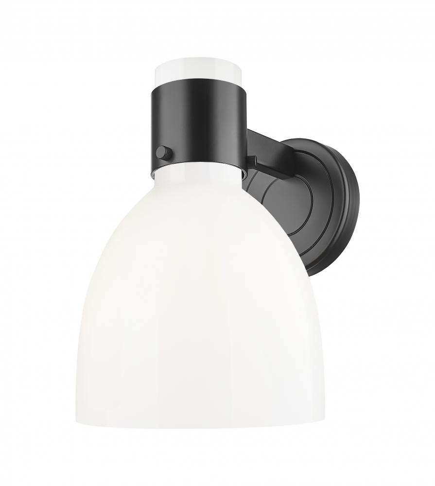 Lawton Bell - 1 Light - 8 inch - Matte Black - Sconce