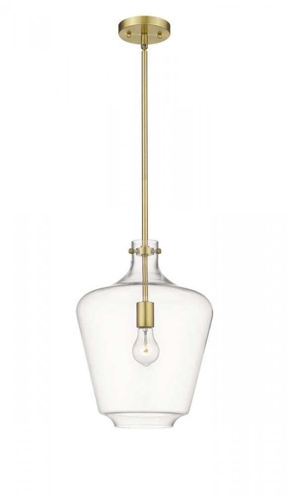 Norwalk - 1 Light - 12 inch - Satin Gold - Cord hung - Mini Pendant