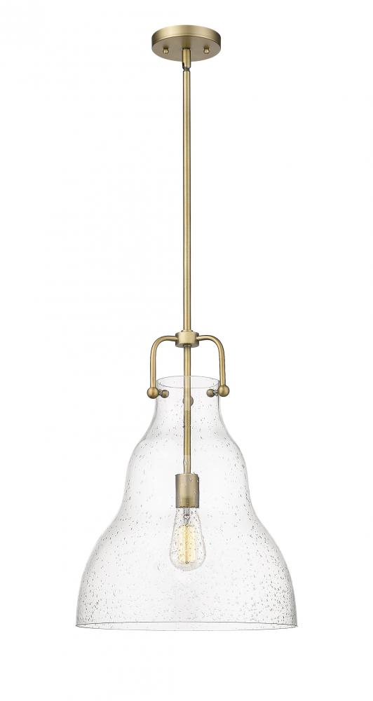 Haverhill - 1 Light - 14 inch - Brushed Brass - Cord hung - Pendant