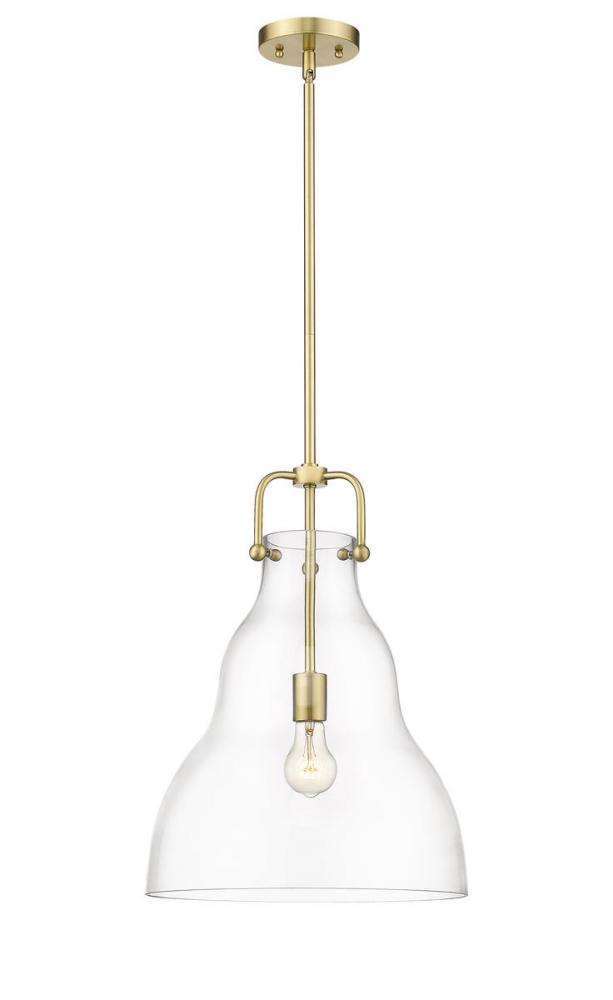 Haverhill - 1 Light - 14 inch - Satin Gold - Cord hung - Pendant