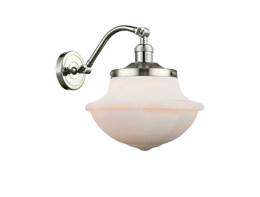 Oxford - 1 Light - 8 inch - Polished Nickel - Adjustable Sconce