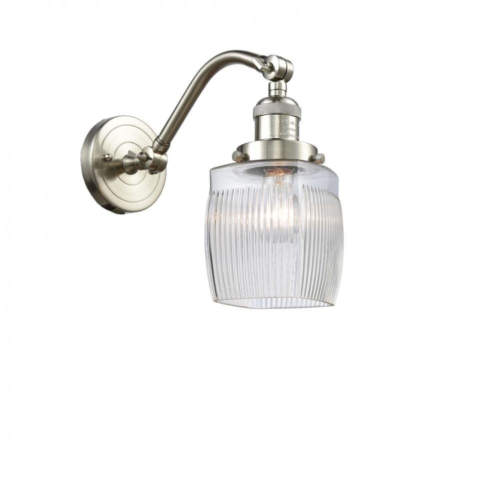 Colton - 1 Light - 6 inch - Brushed Satin Nickel - Adjustable Sconce