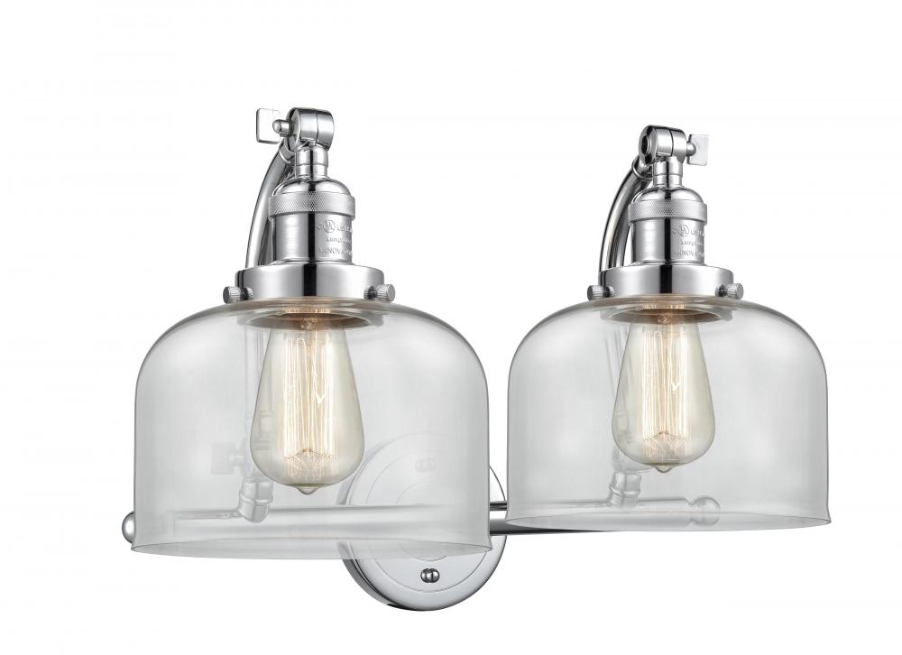 Bell - 2 Light - 18 inch - Polished Chrome - Adjustable Bath Vanity Light